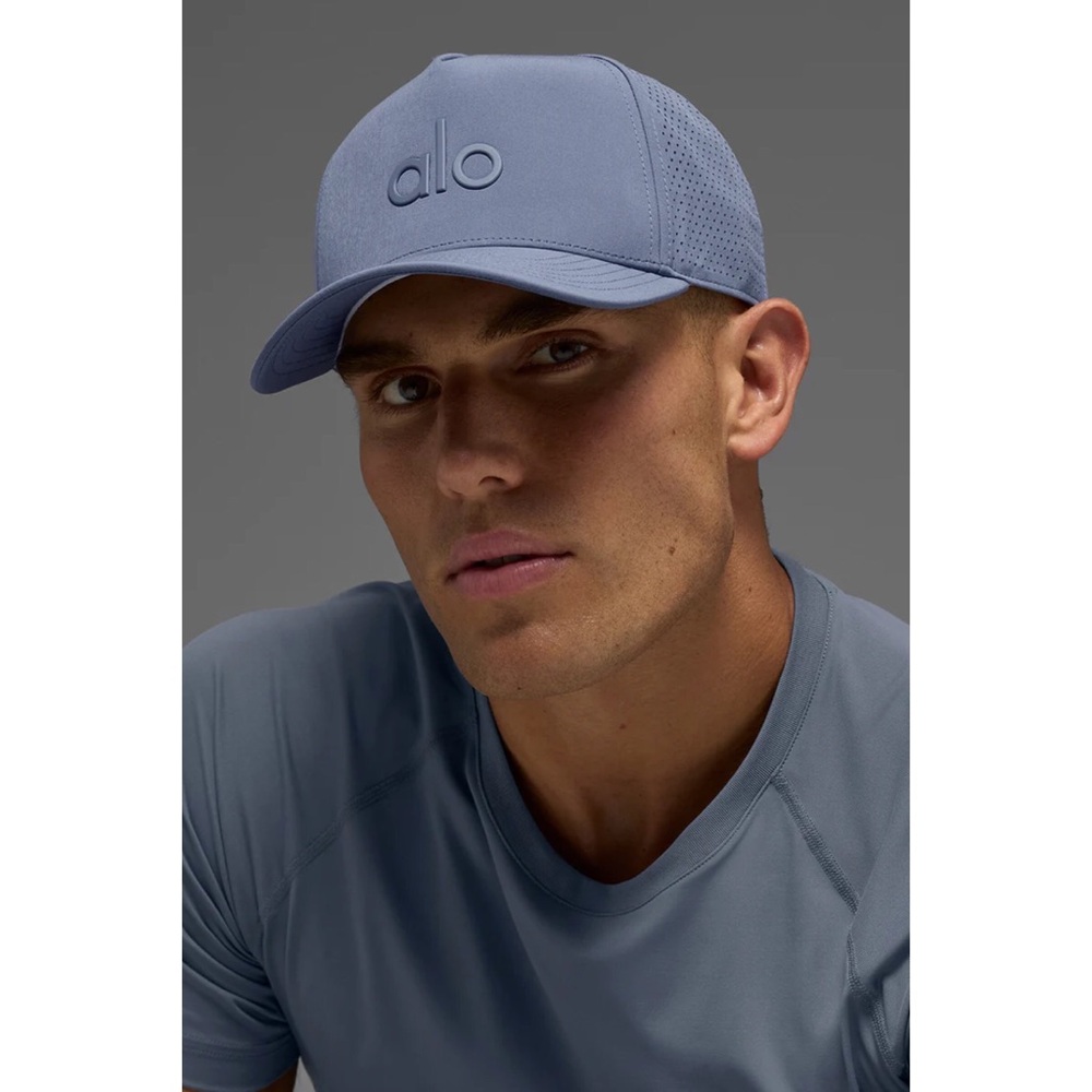 Alo Yoga Performance District Trucker Cap Bluestone - Picture 8 of 8